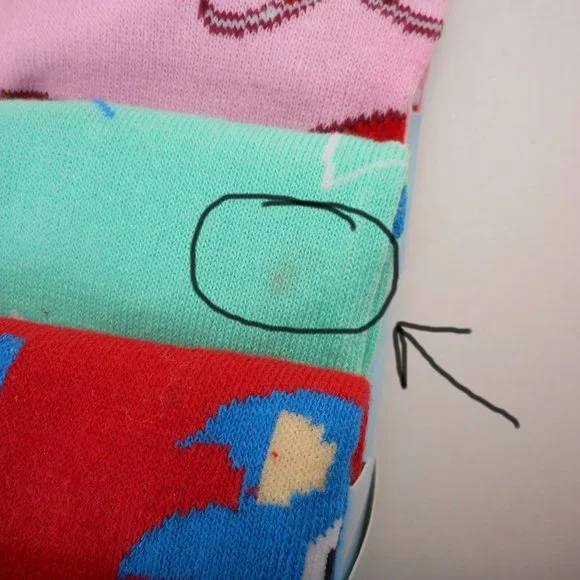 Sonic the Hedgehog Crew Socks 6 Pair Men's size US 8-12 - Picture 4 of 7